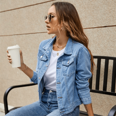 JAQUETA JEANS FEMININA PAOLA