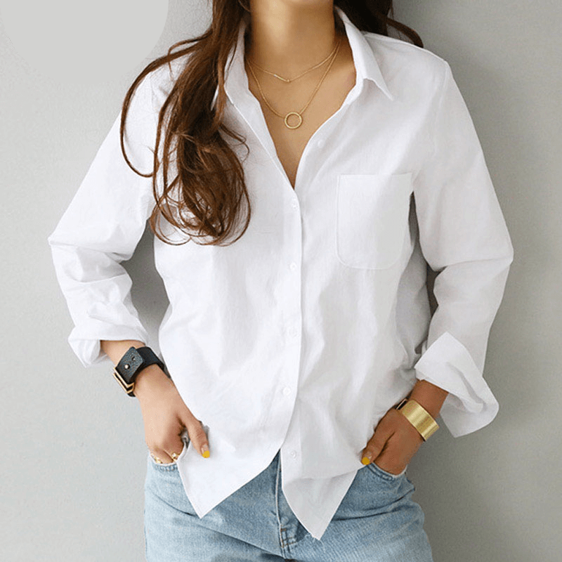 Camisa Feminina Branca Lucci