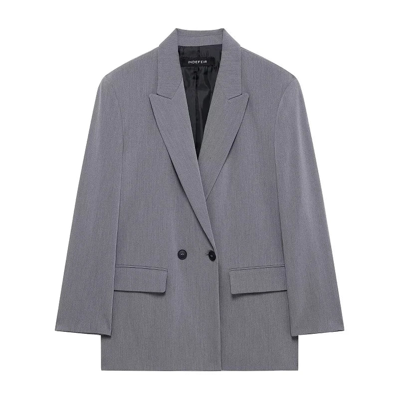 Blazer Feminino Elegante Botão Único