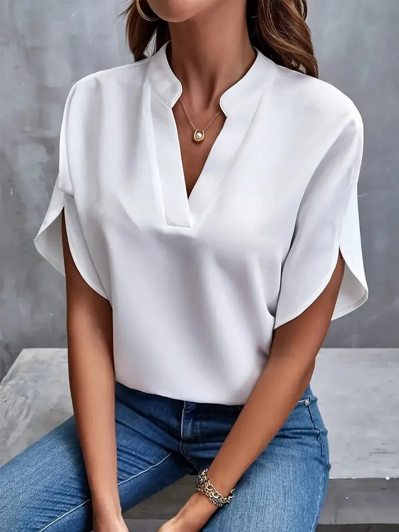 Blusa Andreia Gola V Branca