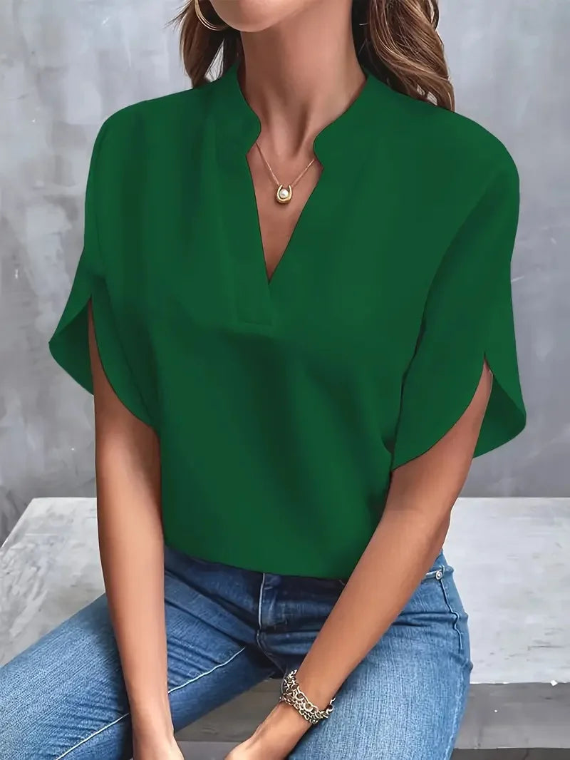 Blusa Andreia Gola V Verde