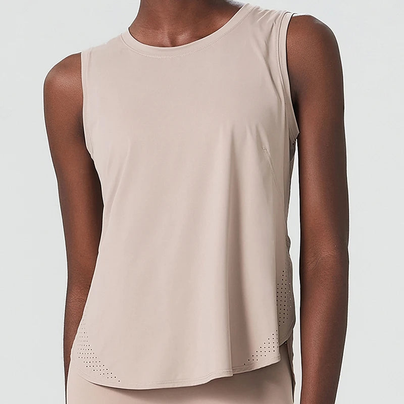 Blusa Regata de Treino Bege 1