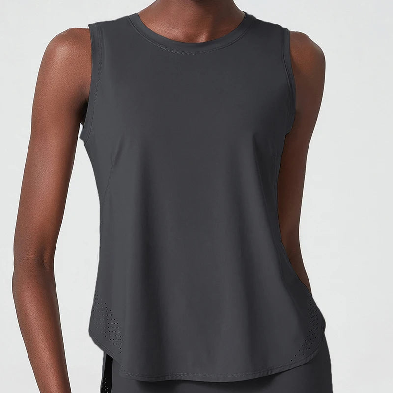 Blusa Regata de Treino Cinza