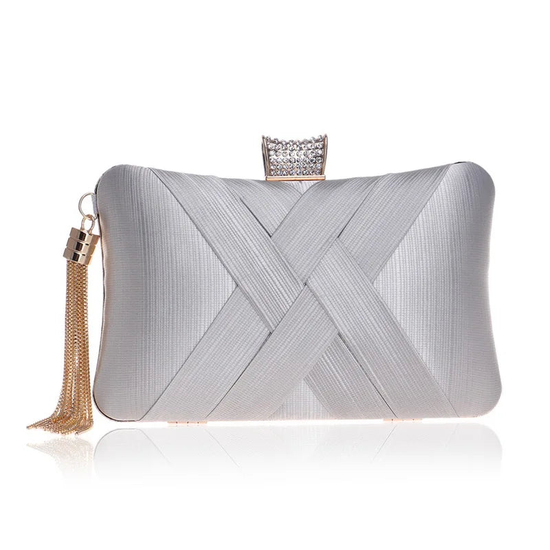 Bolsa Chutch de Festa Detalhe Tassel