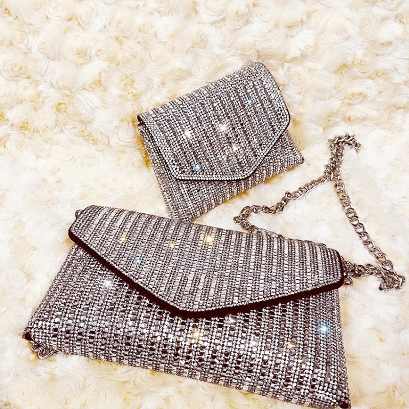 Bolsa Strass Luxo Tiracolo 1