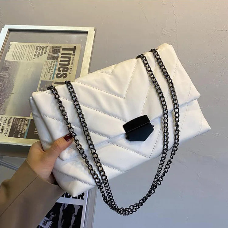 Bolsa Tiracolo Cindy em Couro Branco 1