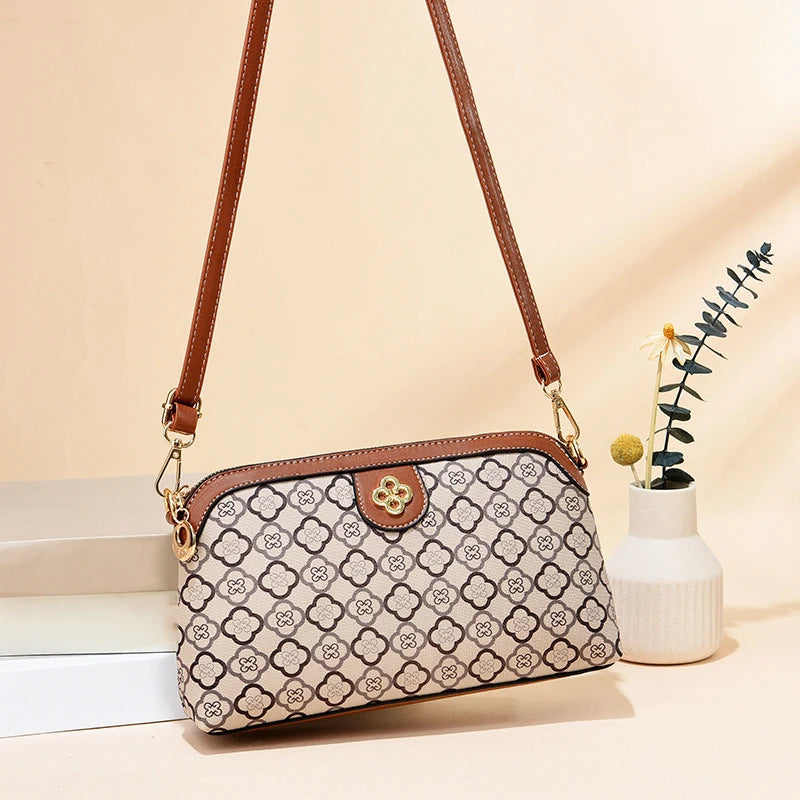Bolsa Tiracolo Joana em Couro Bege