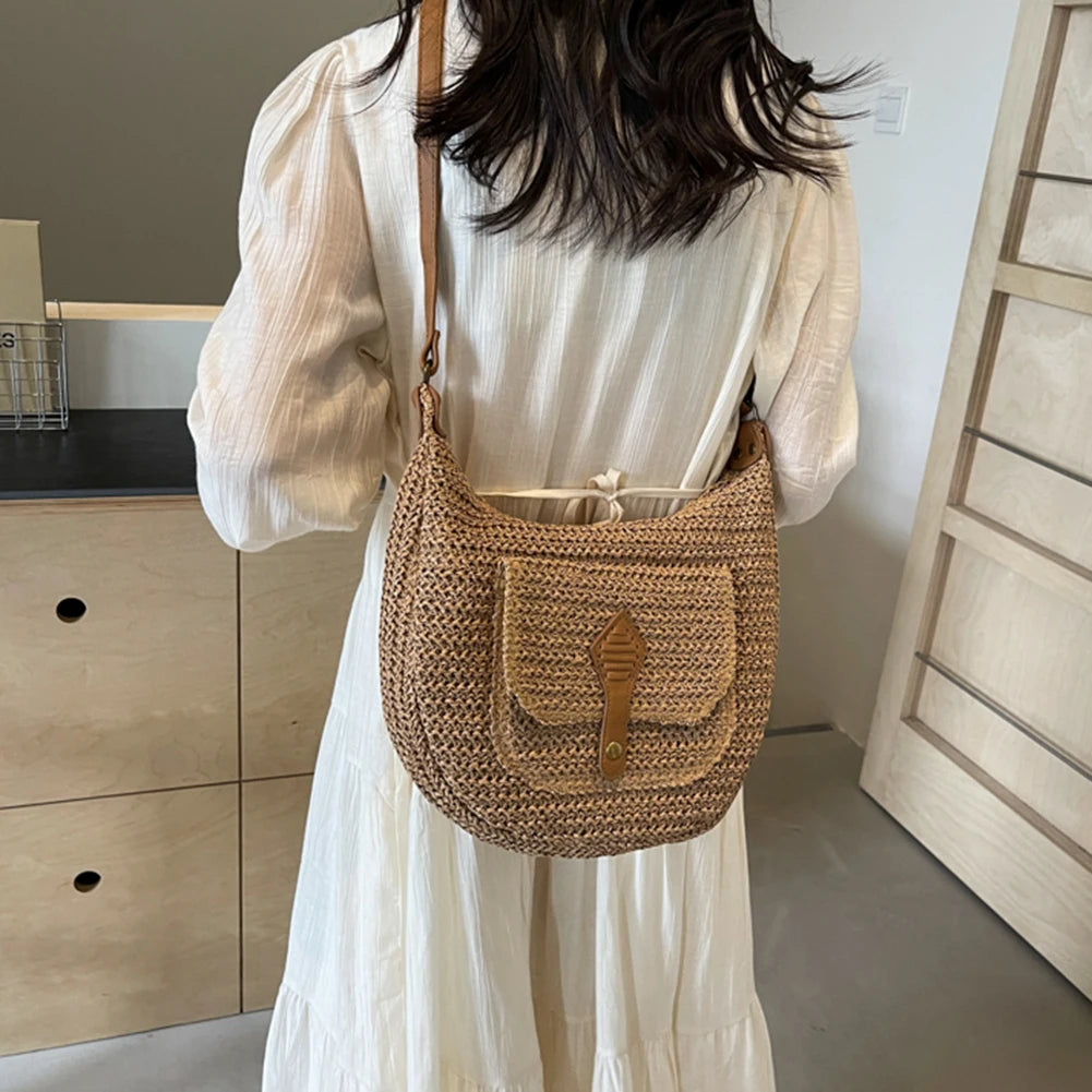 Bolsa Tiracolo de Palha Boho