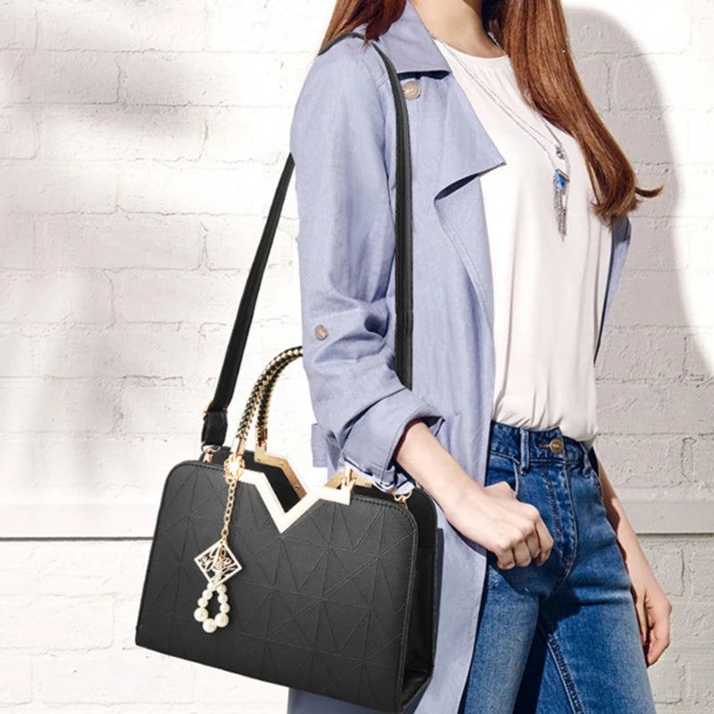 Bolsa Tote Christy Em Couro Preta