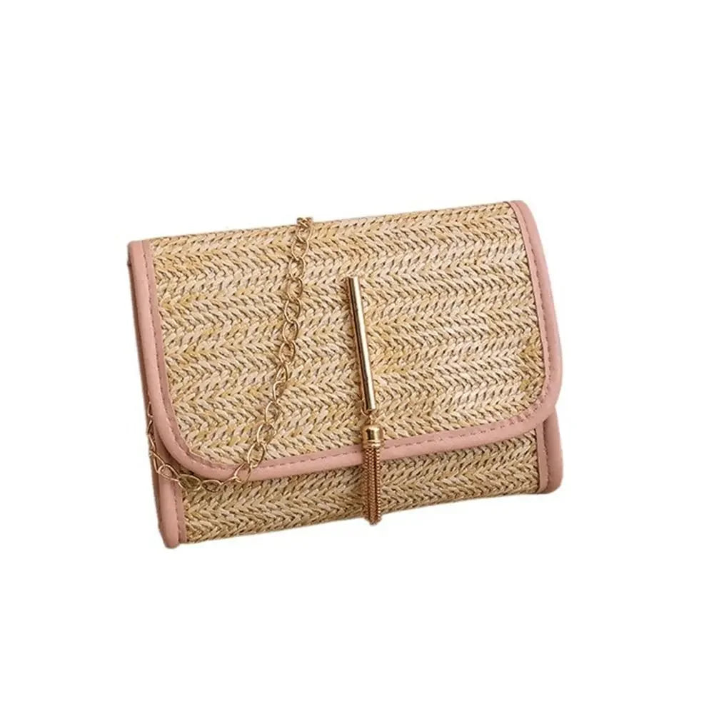 Bolsa de Palha Elegante