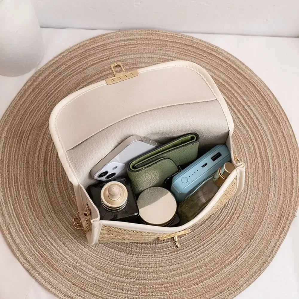 Bolsa de Palha Elegante