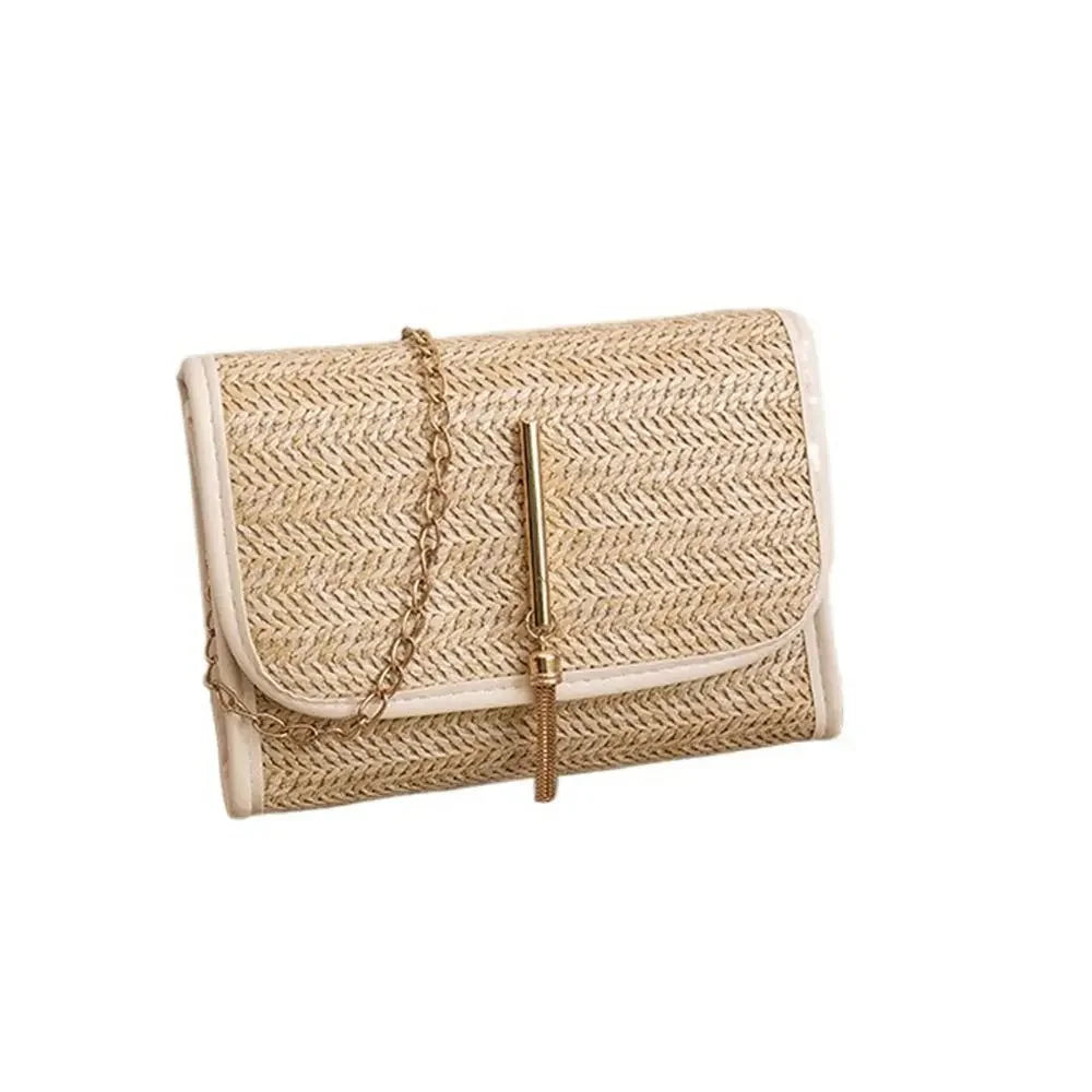Bolsa de Palha Elegante