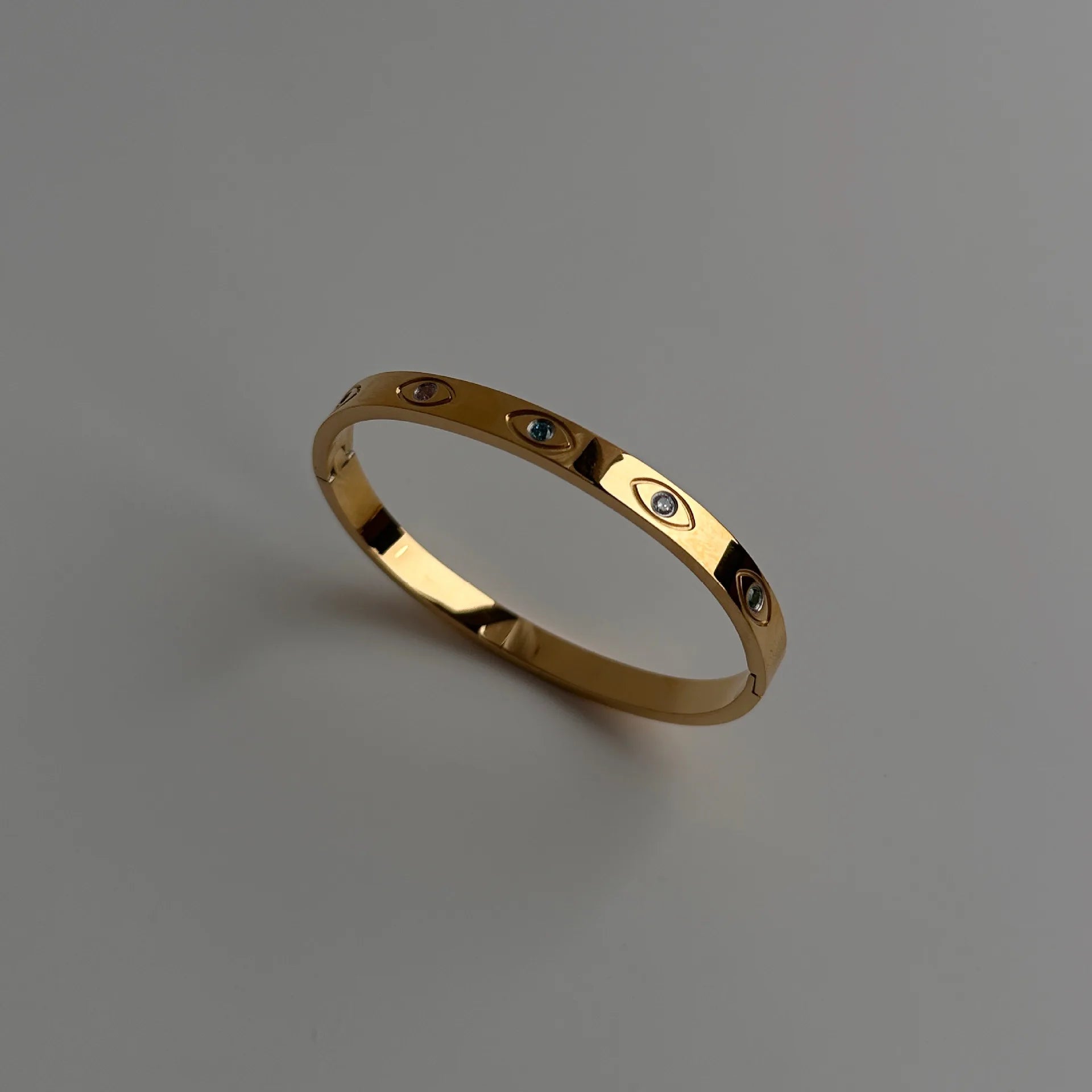 Bracelete Olho Grego com Zircônia Colorida