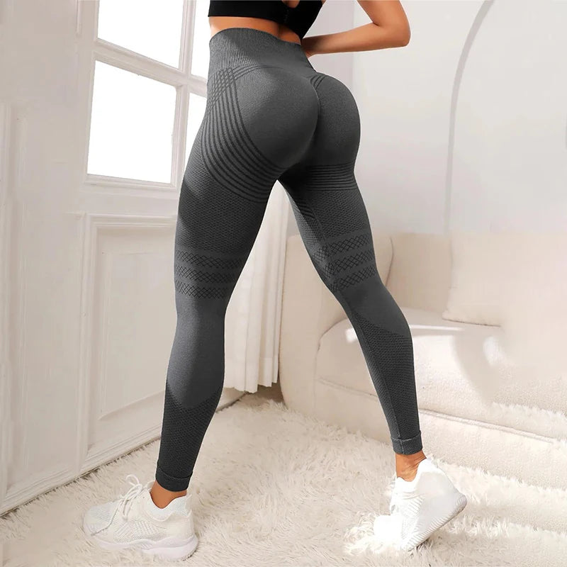 Calça Legging de Treino Respirável Cinza