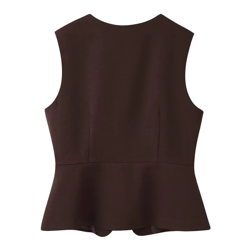 Colete Feminino Elegante com Botões