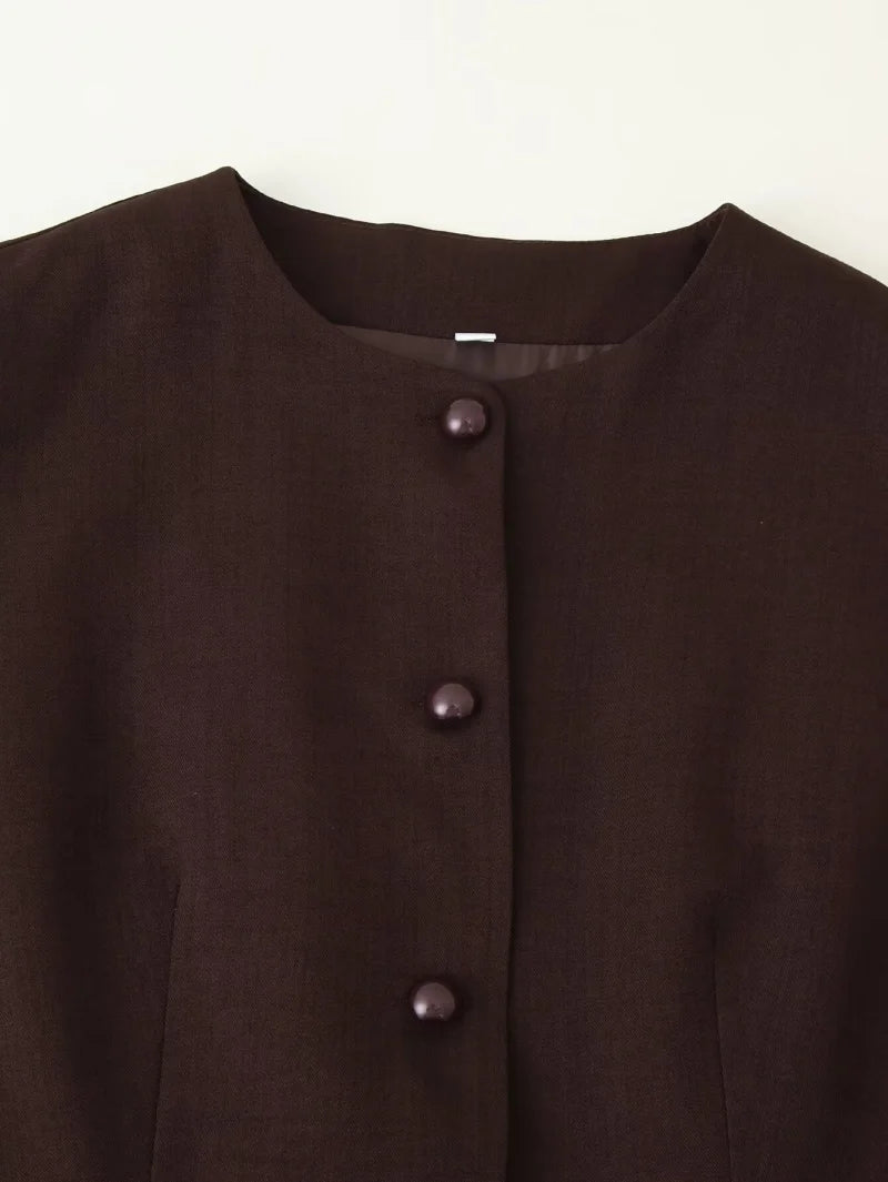 Colete Feminino Elegante com Botões