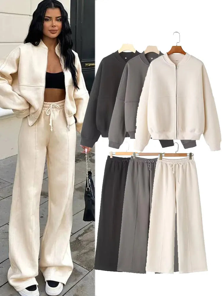 Conjunto Jaqueta Bomber e Calça de Moletom