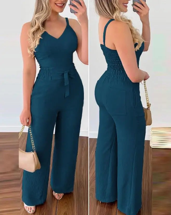 Conjunto Marina com Pantalona Azul