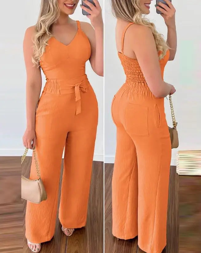Conjunto Marina com Pantalona Coral