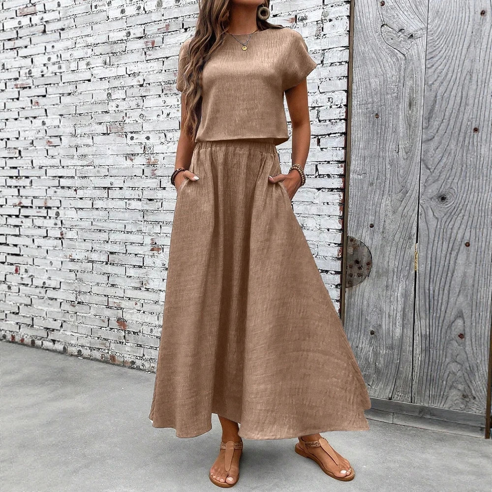 Conjunto com Saia Feminino Longuete