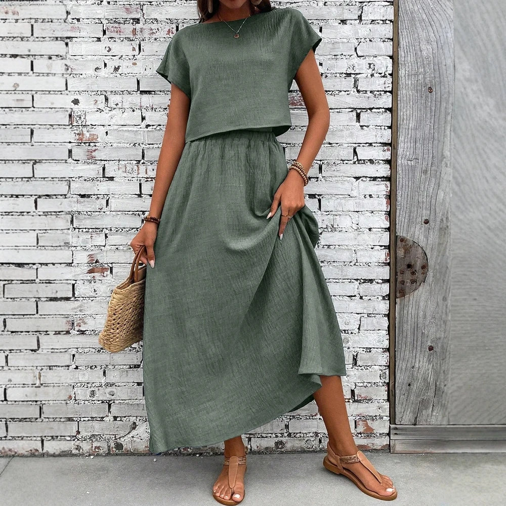 Conjunto com Saia Feminino Longuete