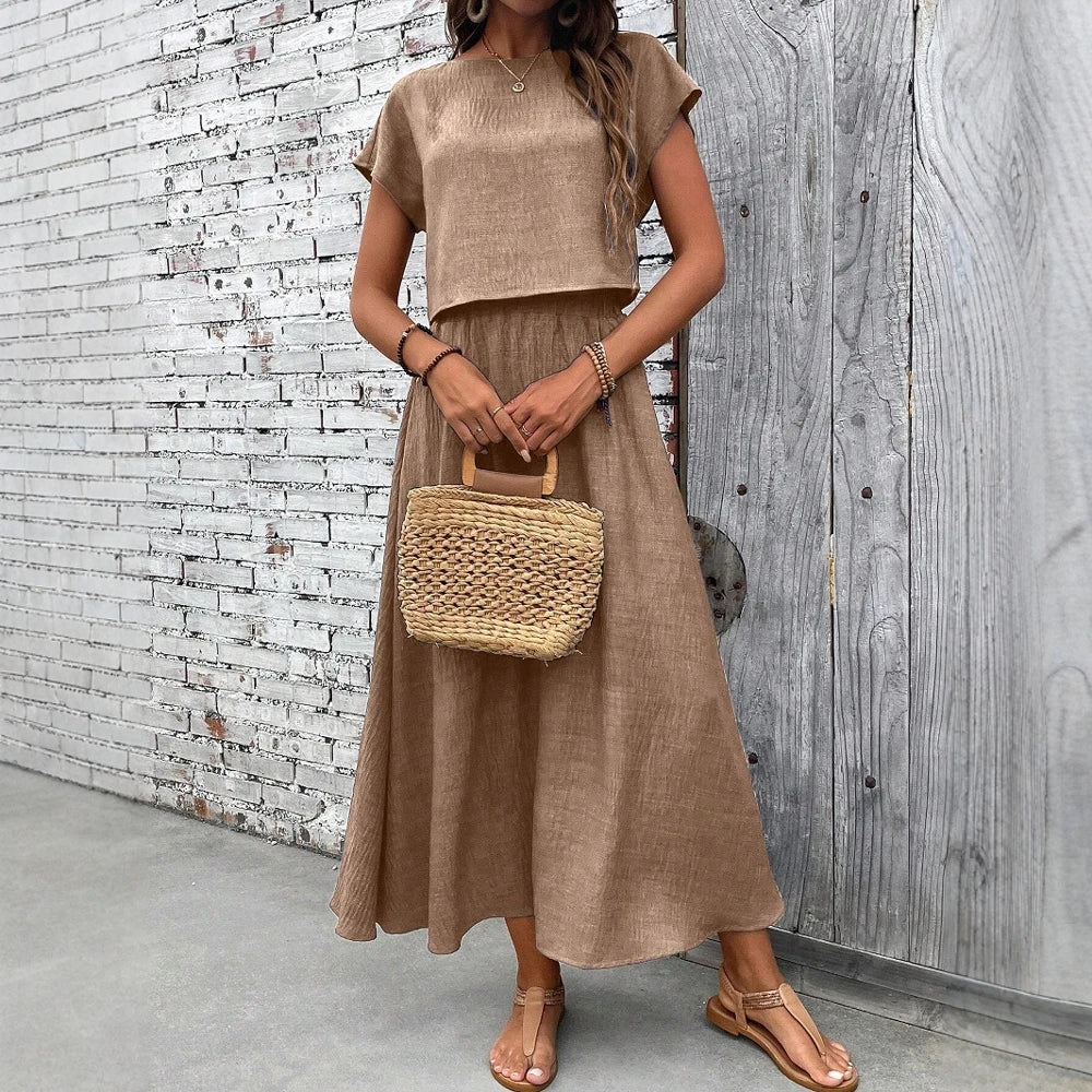 Conjunto com Saia Feminino Longuete