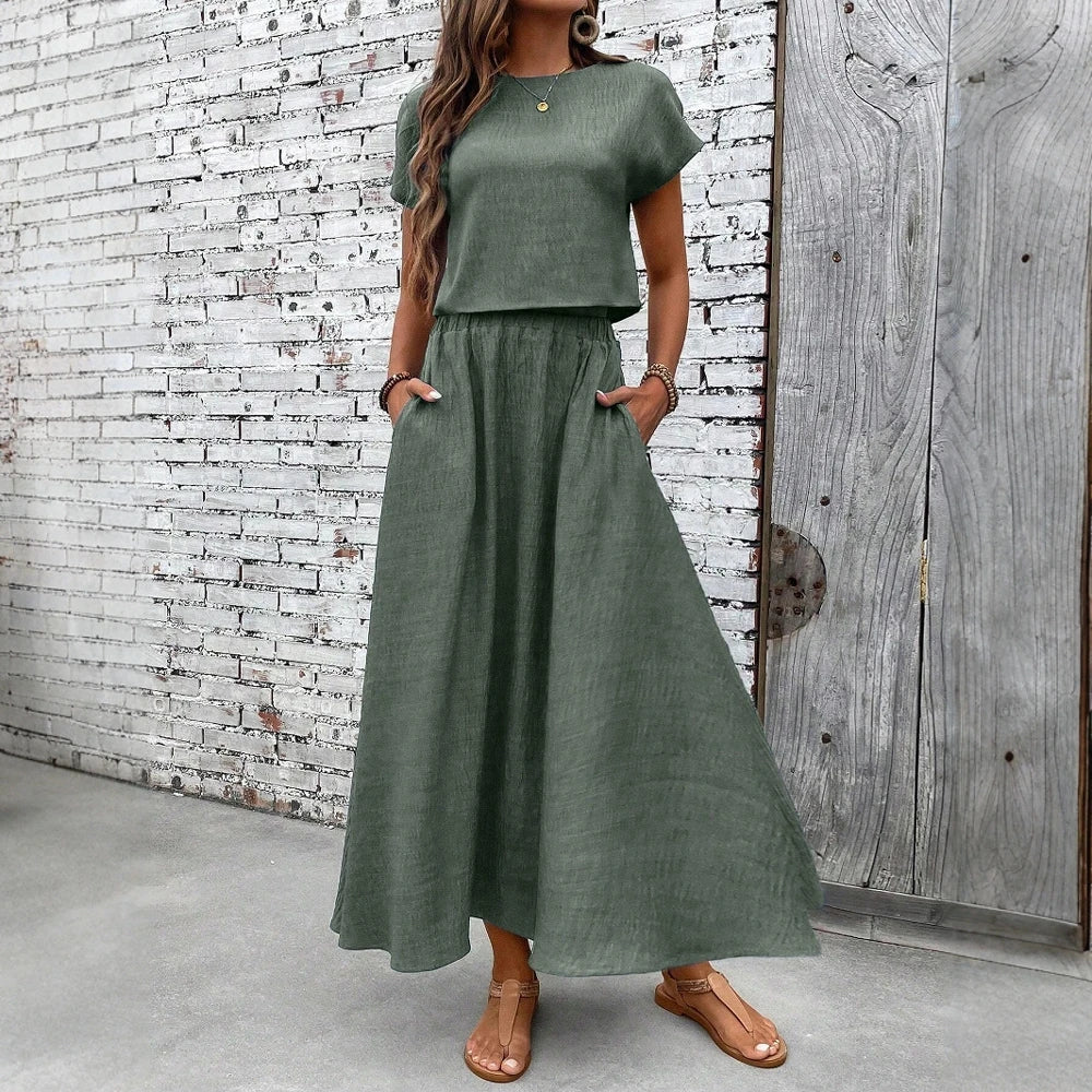 Conjunto com Saia Feminino Longuete