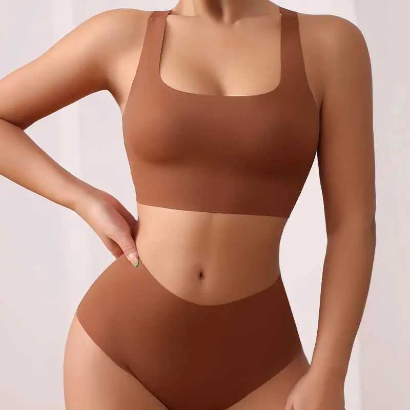 Conjunto de Calcinha e Sutiã Sem Costura