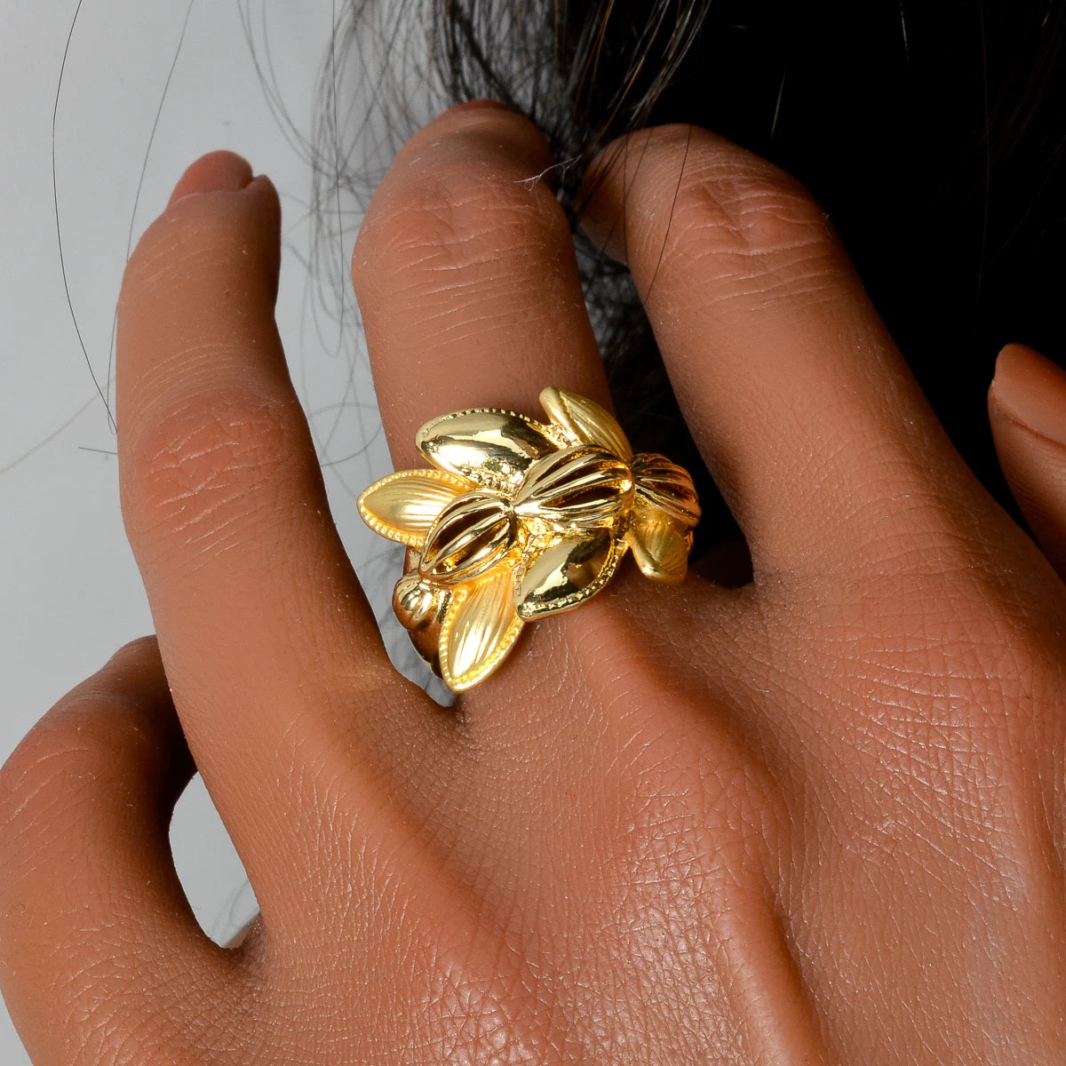 Conjunto de Joias Folha Banhado a Ouro 18K