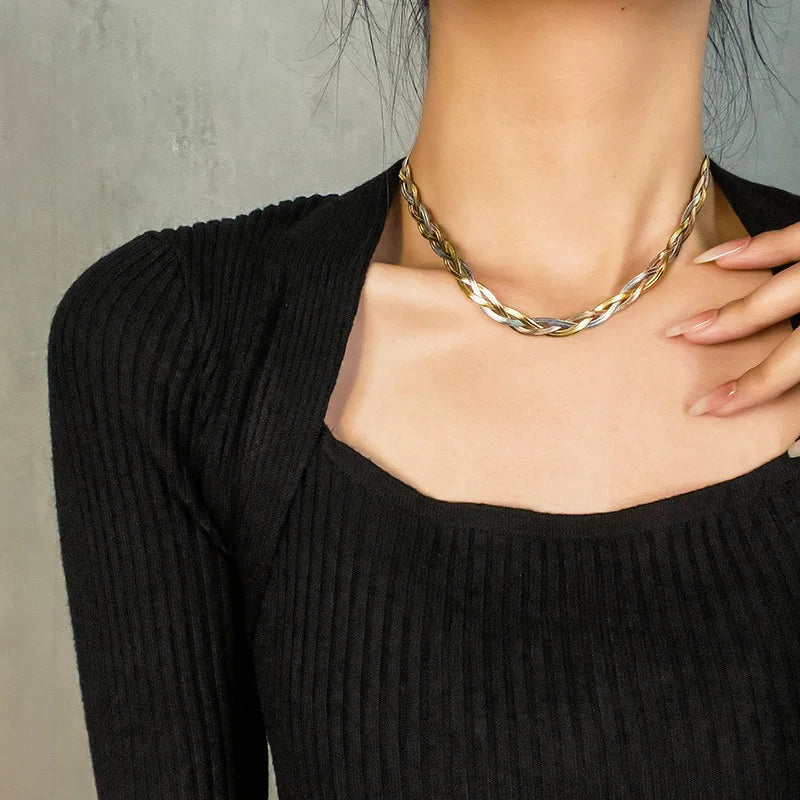 Conjunto de Joias Malha Dourado 3 em 1