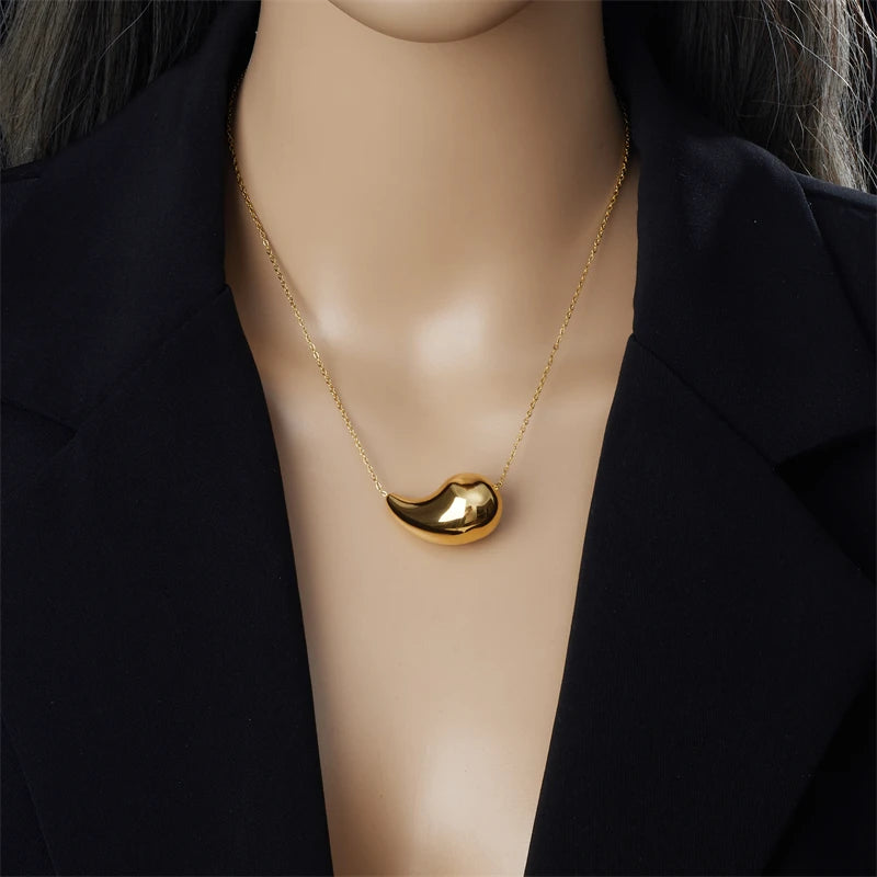 Conjunto de Joias em Gotas Douradas
