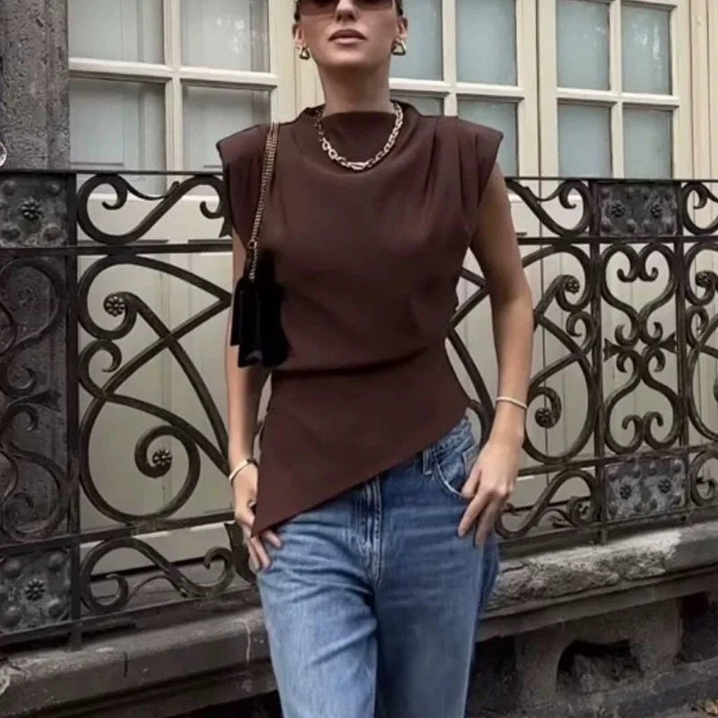 Regata Assimétrica Feminina Lisa