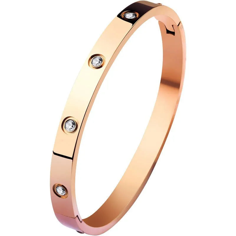 Pulseira Luxuosa com Cristal e Zircônia