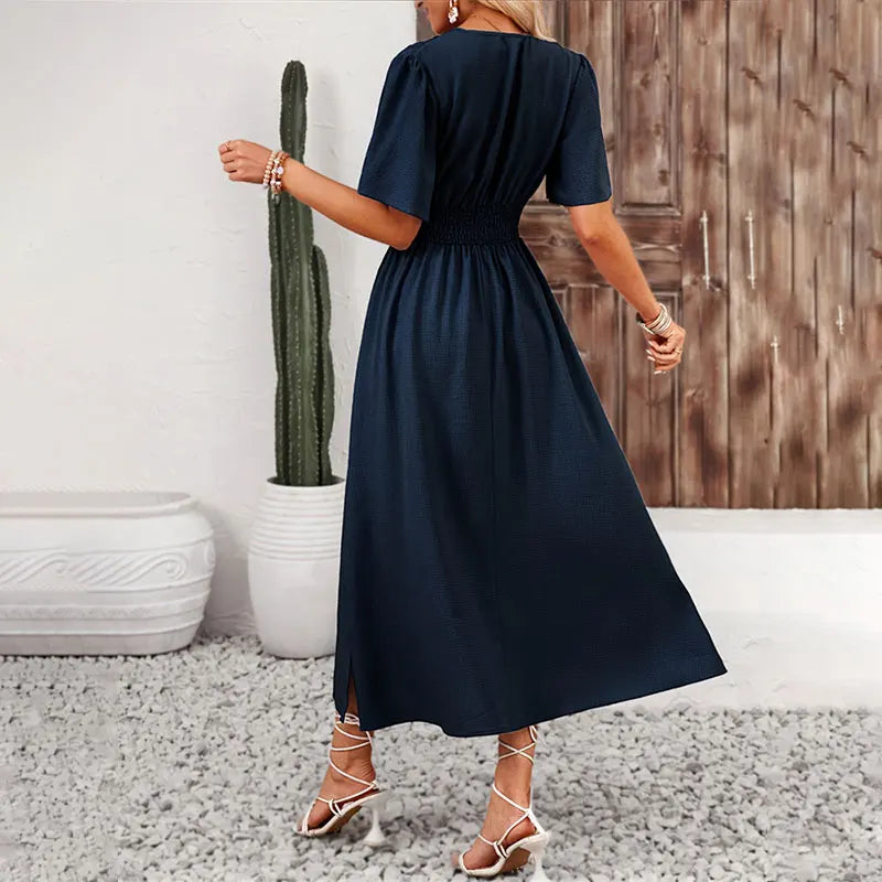 Vestido Beatriz com Decote V Costas