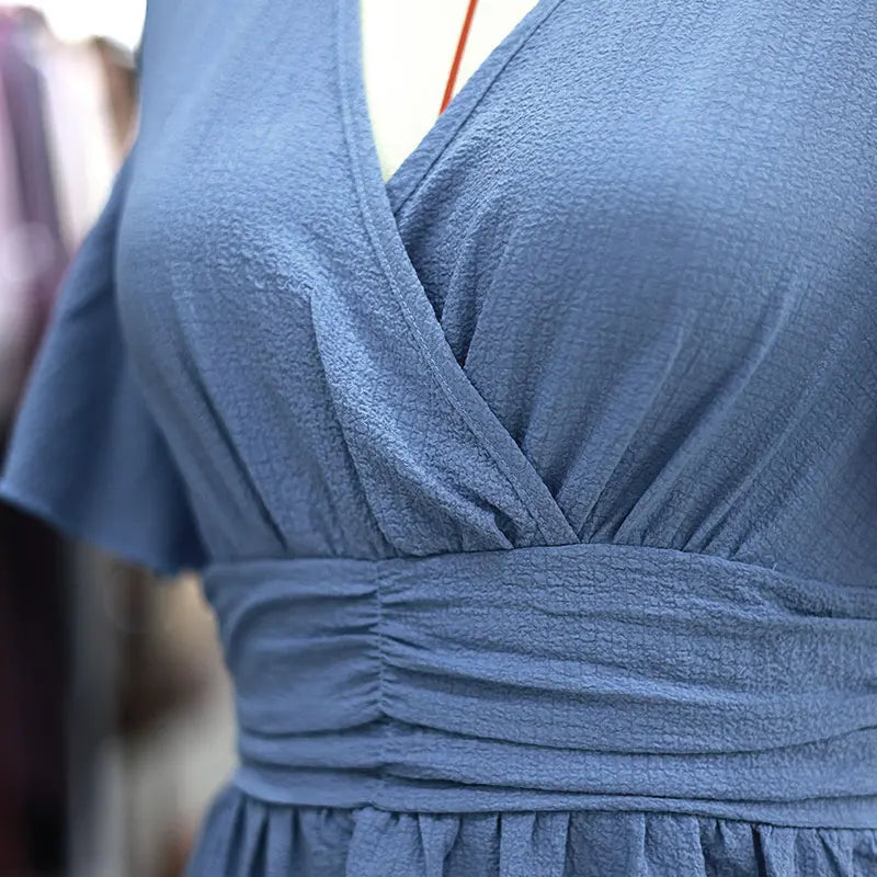Vestido Beatriz com Decote V Decote