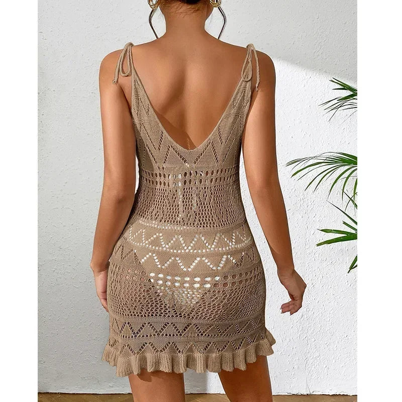 Vestido Laura de Praia em Crochê