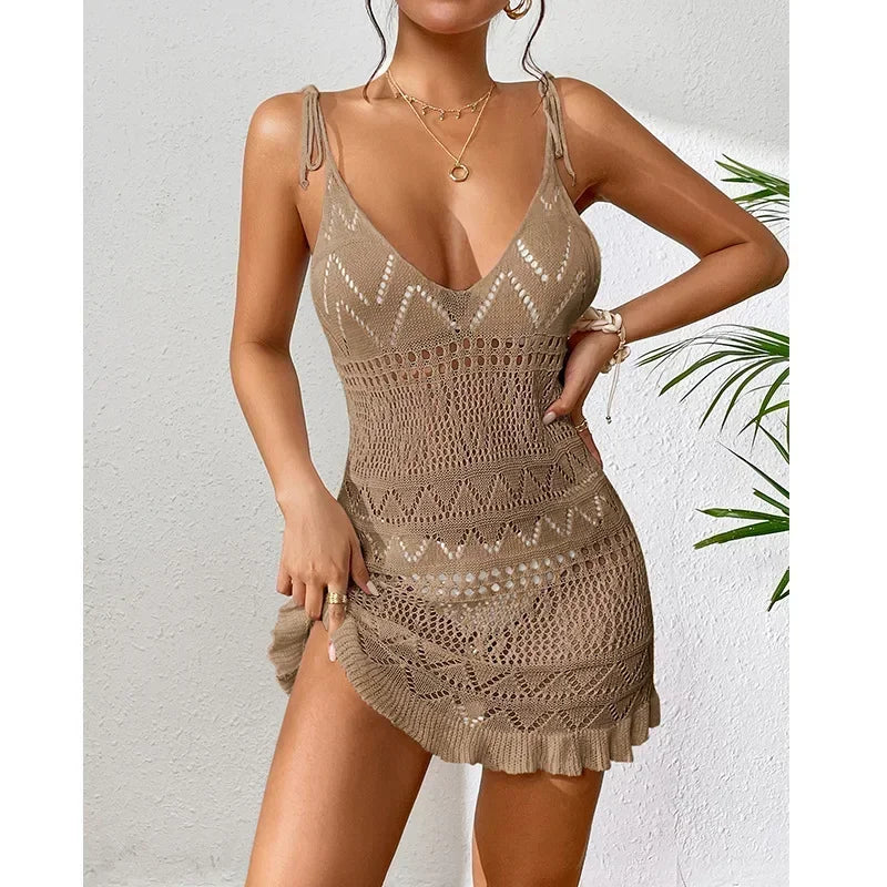 Vestido Laura de Praia em Crochê