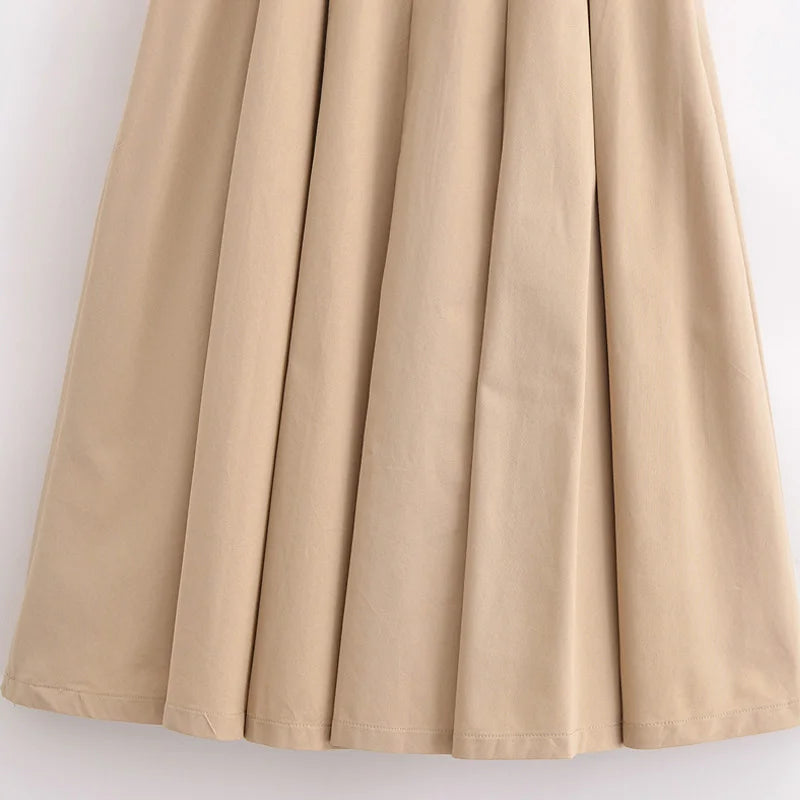 Vestido Midi Duo Elegante com Cinto