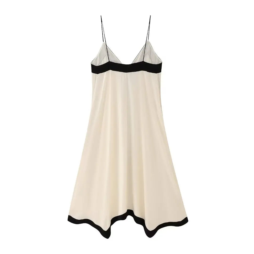 Vestido Solto Francês com Alças Fina