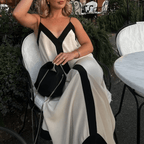 Vestido Solto Francês com Alças Fina