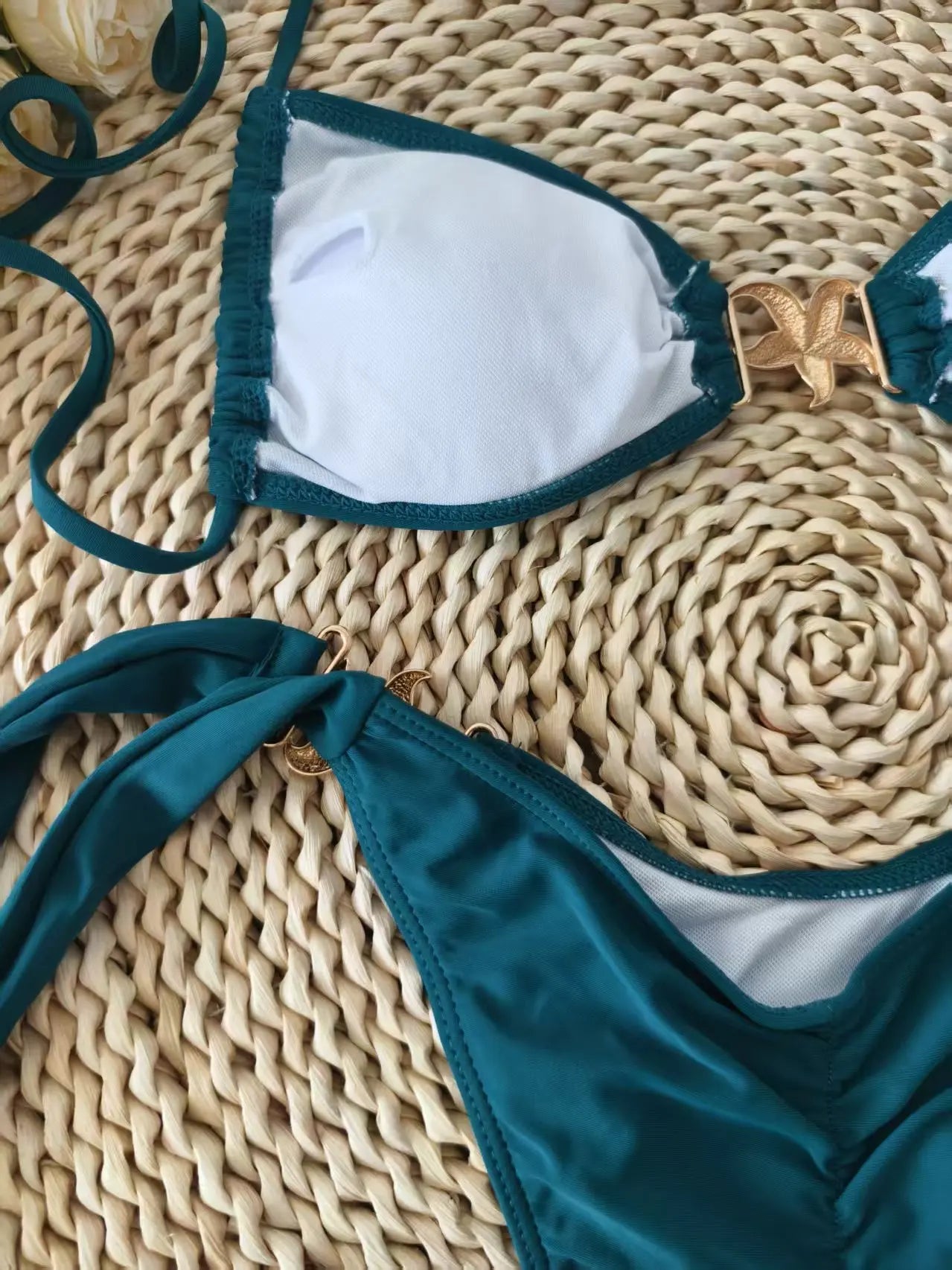 Biquíni Azul com Detalhe Estrela do Mar