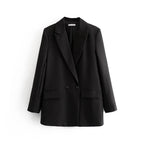 Blazer Feminino Botões Cruzados Oversize