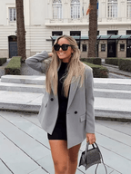 Blazer Feminino Elegante Botão Único