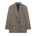 Blazer Feminino Elegante Botão Único