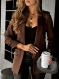 Blazer Feminino Elegante com Gola Maçã