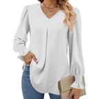 Blusa Adriana Manga Longa Branca