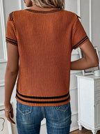 Blusa Feminina Tricô com Decote em V