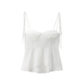 Blusa Feminino com Babado e Alças Finas