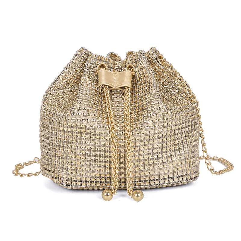 Bolsa Strass Saco Vintage
