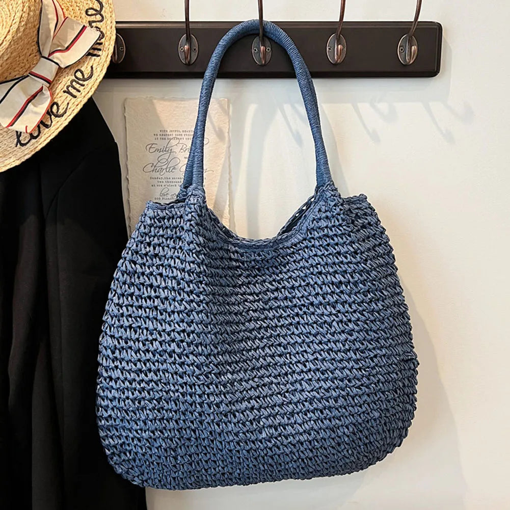 Bolsa de Palha Vintage Monocromática